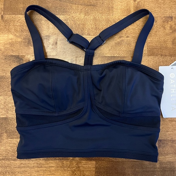 NWT Athleta Blue Hanalei Bralette Bikini Crop Top - Picture 4 of 8